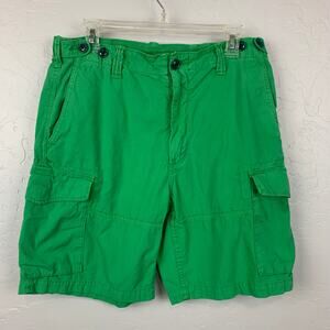 Polo Ralph Lauren Shorts  Mens Size 32 Green Cargo Shorts Preppy Y2K 90s